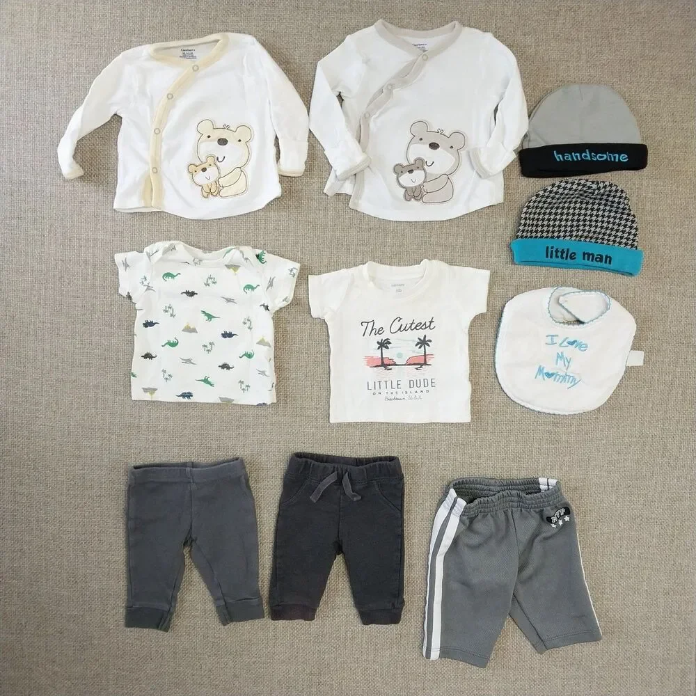 Baby Infant Boy Clothing Bundle Bodysuit Variety Of Colors 24 Pieces Newborn #6